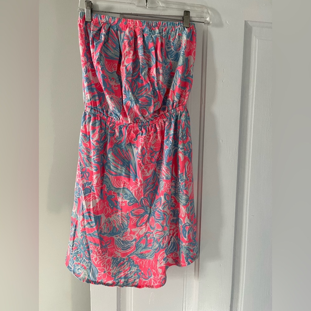 Lilly Pulitzer cotton strapless dress